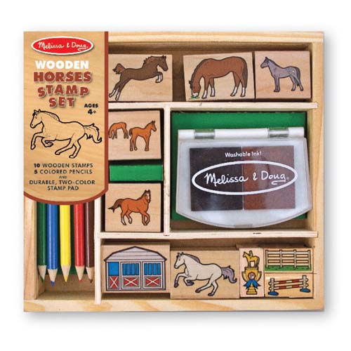 Melissa and Doug Horses Stamp Set - All-Star Learning Inc. - Proudly Canadian