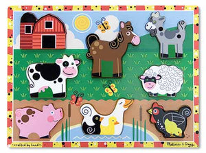 Melissa and Doug Farm Chunky Puzzle - All-Star Learning Inc. - Proudly Canadian