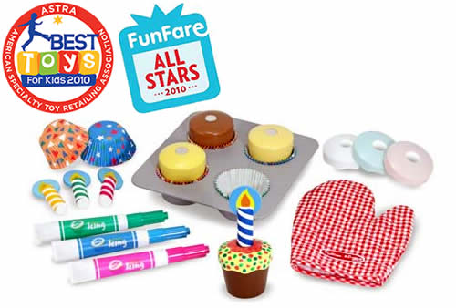 Melissa and doug bake and decorate cupcake sales set