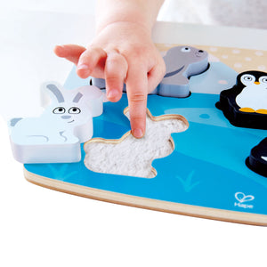 Hape Polar Animal Tactile Puzzle - All-Star Learning Inc. - Proudly Canadian