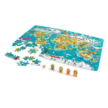Hape 2-IN-1 World Tour Puzzle and Game - All-Star Learning Inc. - Proudly Canadian