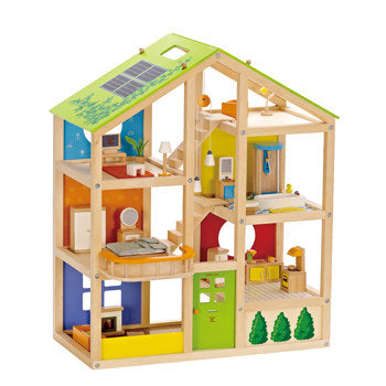 Hape All Season Dollhouse (Furnished) - All-Star Learning Inc. - Proudly Canadian