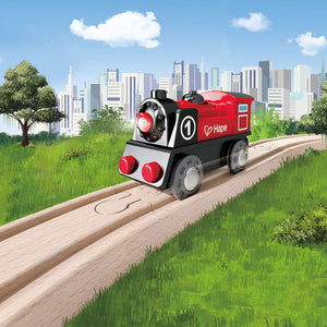 Hape Battery Powered Engine No. 1 (Hape Railway) - All-Star Learning Inc. - Proudly Canadian