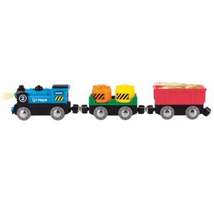Hape Battery Powered Rolling-Stock Set (Hape Railway) - All-Star Learning Inc. - Proudly Canadian