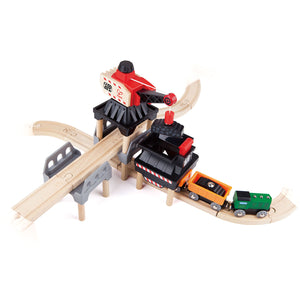 Hape Lift & Load Mining Play Set (Hape Railway) - All-Star Learning Inc. - Proudly Canadian