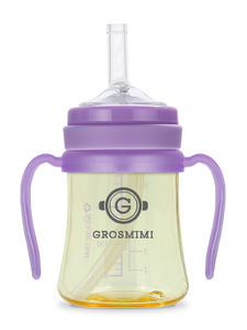 Grosmimi PPSU Straw CUP 200ml (Lavender) - All-Star Learning Inc. - Proudly Canadian