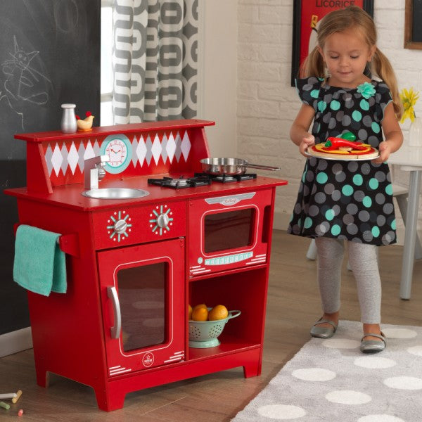KidKraft Classic Kitchenette - Red - All-Star Learning Inc. - Proudly Canadian