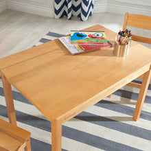 KidKraft Rectangle Table & 2 Chair Set- natural