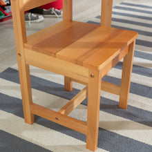KidKraft Rectangle Table & 2 Chair Set- natural
