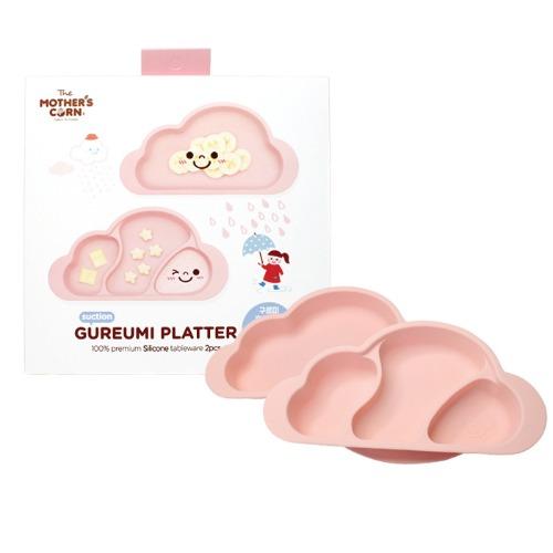 Mother's Corn Gureumi Suction Cloud Plate (2pcs) - Pink - All-Star Learning Inc. - Proudly Canadian