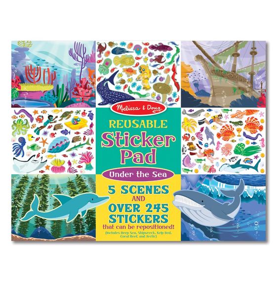 Melissa and Doug Reusable Sticker Pad - Under the Sea - All-Star Learning Inc. - Proudly Canadian
