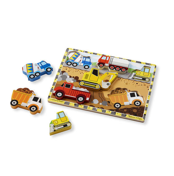 Melissa and Doug Construction Chunky Puzzle - 6 Pieces - All-Star Learning Inc. - Proudly Canadian