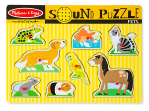 Melissa and Doug Pets Sound Puzzle - 8 Pieces - All-Star Learning Inc. - Proudly Canadian