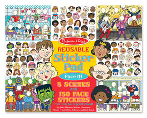Melissa and Doug Reusable Sticker Pad - Face It! - All-Star Learning Inc. - Proudly Canadian