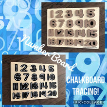 Creative Beginnings Number Puzzle - Chalkboard Base With Tracers