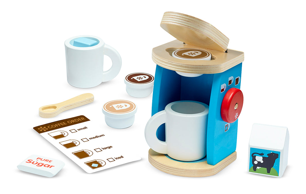 Melissa and Doug Wooden Brew & Serve Coffee Set - All-Star Learning Inc. - Proudly Canadian