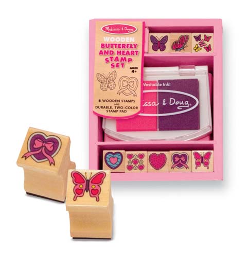 Melissa and Doug Butterfly and Hearts Stamp Set - All-Star Learning Inc. - Proudly Canadian