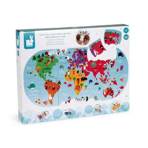 Janod Bath Explorers Map - All-Star Learning Inc. - Proudly Canadian