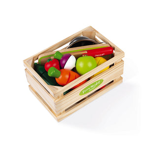 Janod Green Market Fruits & Vegetables Maxi Set - All-Star Learning Inc. - Proudly Canadian