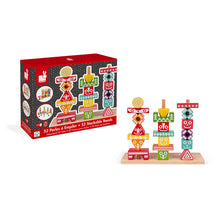 Janod I Wood Edutotem Stackable Pieces (Wood) - All-Star Learning Inc. - Proudly Canadian