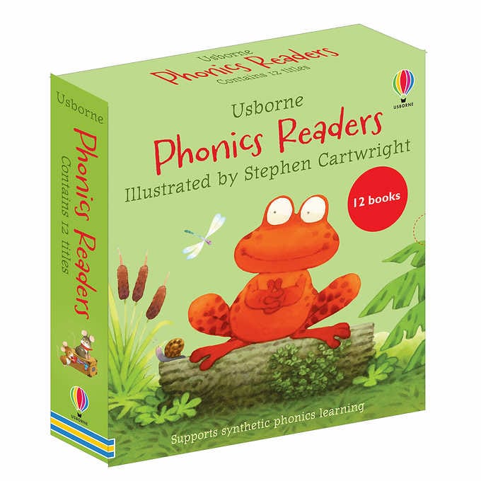 Usborne Phonics Readers 12-Book Boxed Set