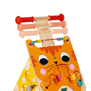 Janod Multi Activities Cat Baby Walker (Wood) - All-Star Learning Inc. - Proudly Canadian