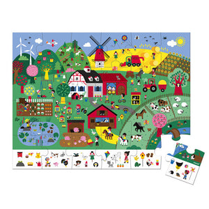 Janod Observation Puzzle The Farm - All-Star Learning Inc. - Proudly Canadian