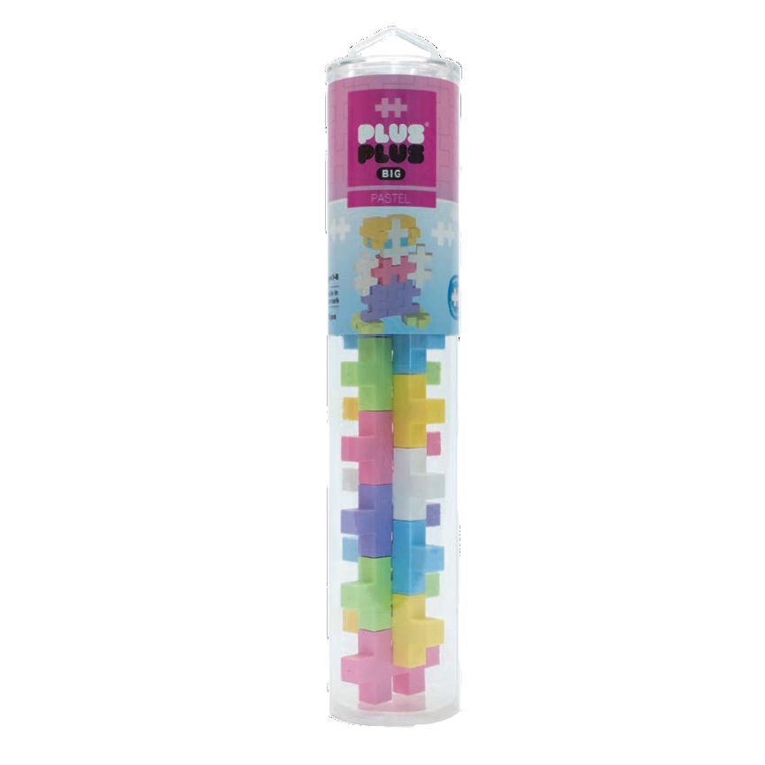 Plus-Plus Tube BIG 15pc - Pastel - All-Star Learning Inc. - Proudly Canadian