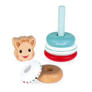 Janod Sophie La Girafe Stackable Roly-Poly (Wood) - All-Star Learning Inc. - Proudly Canadian