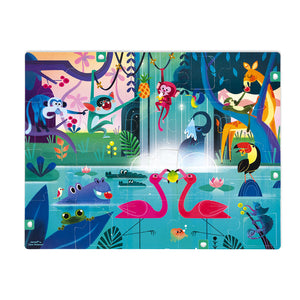 Janod 20 Pc Surprise Puzzle - Feast in the Jungle