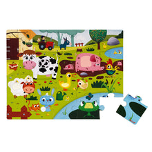 Janod 20 Pc Tactile Puzzle - Farm Animals