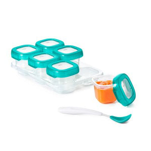 Oxo Tot Baby Blocks (2oz.) - Teal - All-Star Learning Inc. - Proudly Canadian